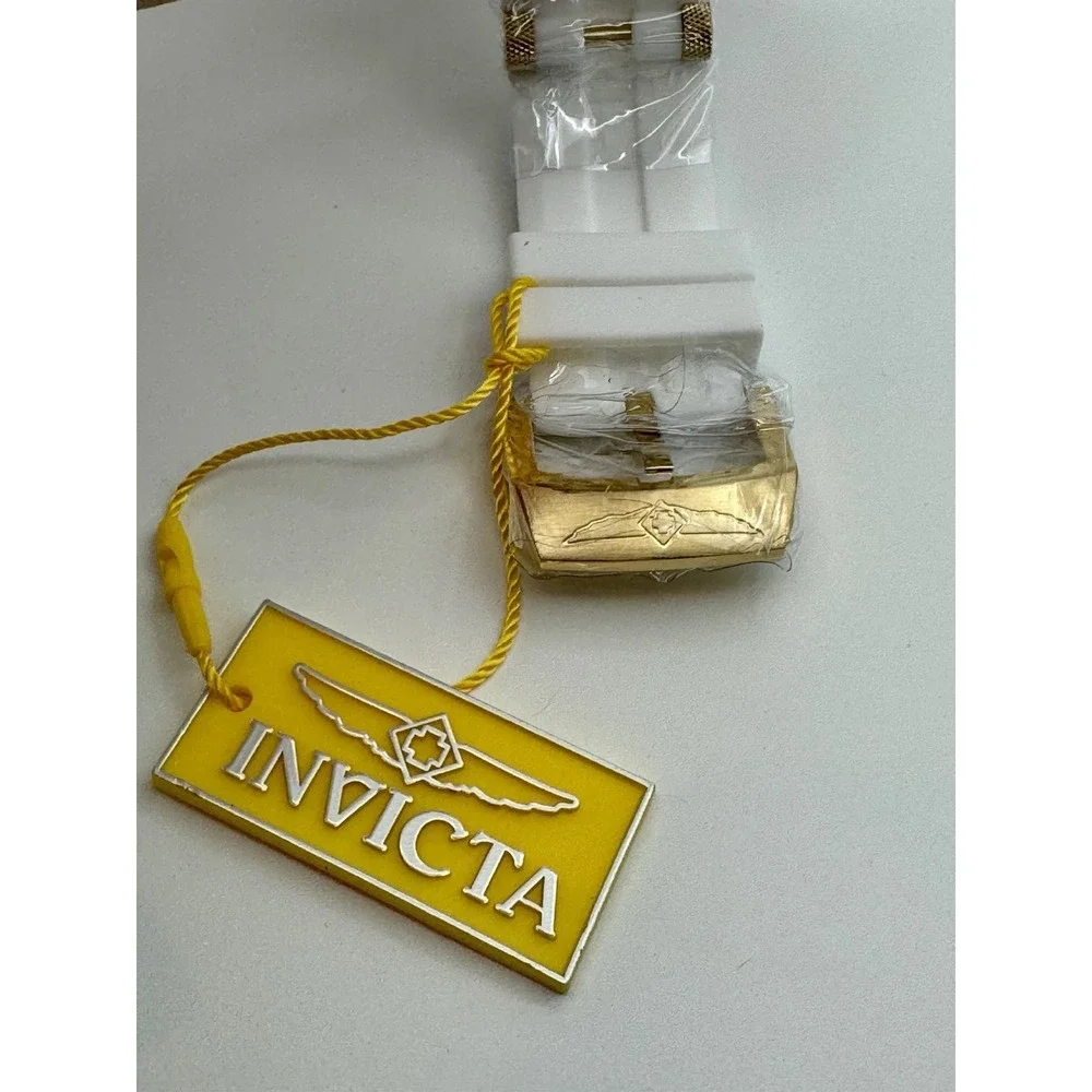 Invicta Coalition Forces Sniper 50218 50mm Gold White Watch NWT Box